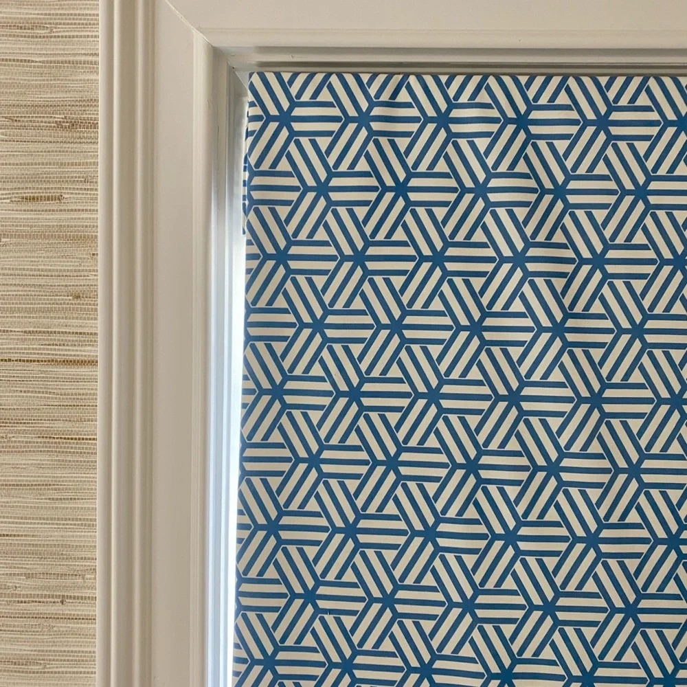 Custom cordless Roman shades